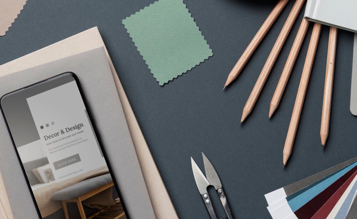 top-view-career-guidance-items-designers